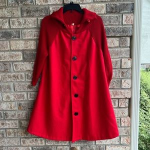 🍒💣 Vintage 60’s sweater style wool peacoat